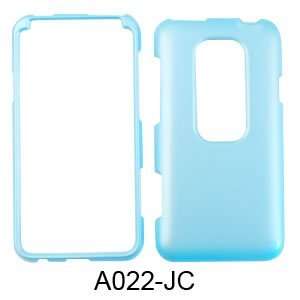  COVER CASE FOR HTC EVO 3D PEARL BABY BLUE Cell Phones & Accessories