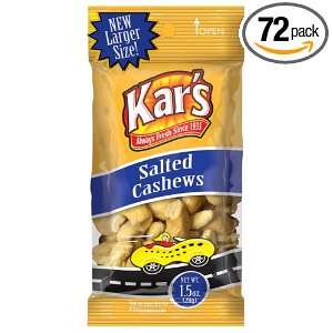 Kars Nuts Salted Cashews, 1.5 Ounce Grocery & Gourmet Food