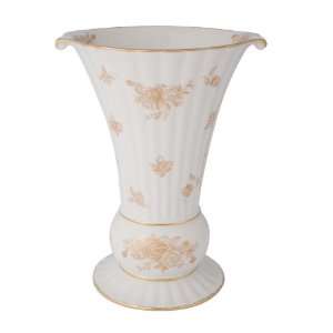  Royal Albert Old Country Roses Gold 10 inch Fluted Vase 