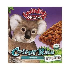  EnviroKidz, Organic Crispy Rice Cereal Bars, Chocolate, 6 Bars 
