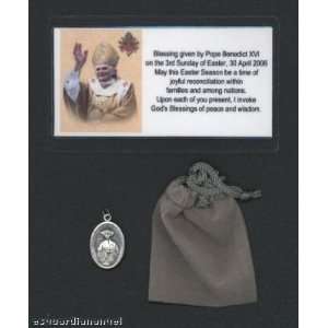 St Saint Catherine of Laboure Medal Blessed by Pope Benedict XVI with 