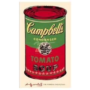 Andy Warhol 24W by 40H  Campbells Soup Can, 1965 (green & red 