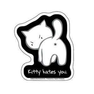  Evilkid   Sad Kitty Hates You   Sticker / Decal 
