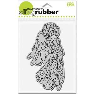  Cling Angelica   Cling Rubber Stamp: Arts, Crafts & Sewing