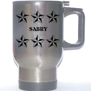  Personal Name Gift   SABRY Stainless Steel Mug (black 