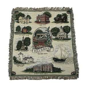   Beverly Massachusetts Tapestry Afghan Throw Blanket