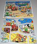 Vintage Playskool Moon Adventure Disney Mickey Donald Pluto Wood Peg 