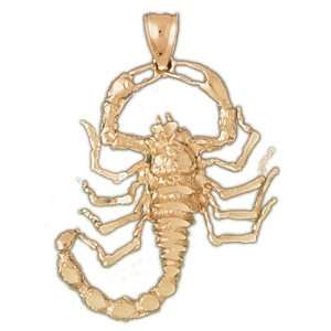  14kt Yellow Gold Scorpion Pendant Jewelry
