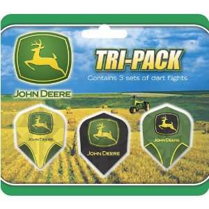  Dart World John Deere 3 Pack of Flights: Sports & Outdoors