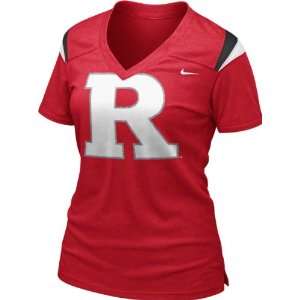 Rutgers Scarlet Knights Womens Red Nike Football Replica T Shirt 