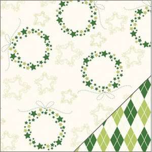   Double Sided Paper 12X12 Christmas Wreath: Arts, Crafts & Sewing