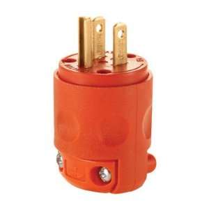 Leviton Mfg. Co. 012 515PV 0OR 3 Wire Plug   Orange