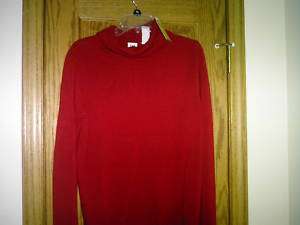 LADIES SWEATER BY LEE NEW WITH TAG LARGE DEEP RED 083625452126  