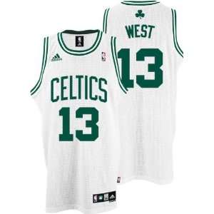 Delonte West Jersey: adidas White Swingman #13 Boston Celtics Jersey 