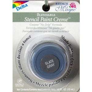  Stencil Paint Creme   Slate Gray Arts, Crafts & Sewing