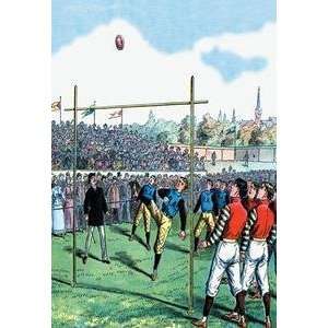  Vintage Art Rugby Kick   04195 1