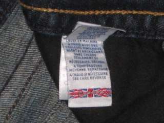 HUDSON Triangle Flap Pocket Dark Wash Bootcut Jeans 28 x 34  