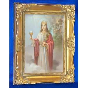  St. Barbara   9 x 7 picture frame 