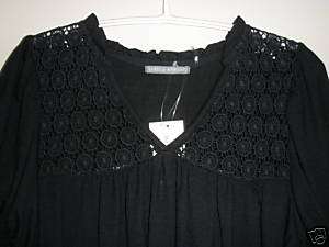 NWT TOP BY ISABELLA RODRIGUEZ BLACK KNIT SIZE S  