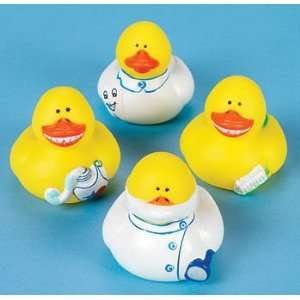   Pack Of 12 Dentist Vinyl/Rubber Ducks   Duckies, Duckys: Toys & Games