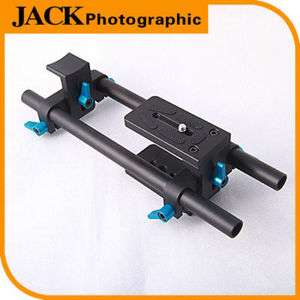 DSLR Rail 15mm Rod Support System For Matte Box Canon Nikon Camera 