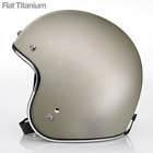 Biltwell Hustler 3/4 DOT Medium Flat Titanium Helmet