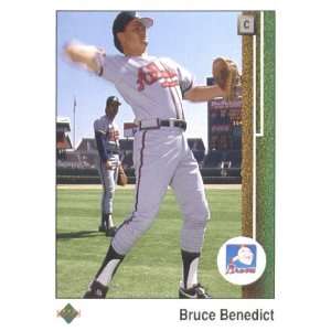  1989 Upper Deck # 121 Bruce Benedict Atlanta Braves / MLB 