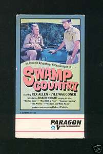 Swamp Country Rex Allen Robert Patrick VHS Tape RARE  
