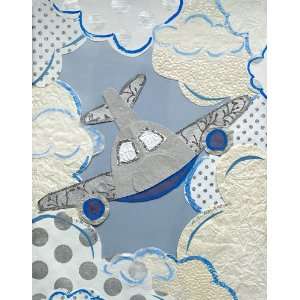  Little Airplane Collage Canvas Art