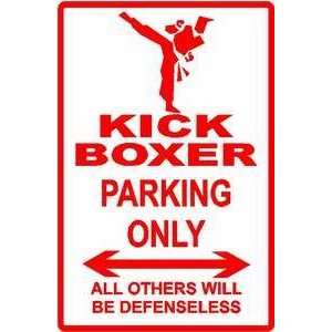  KICK BOXER PARKING sign * street defense: Home & Kitchen