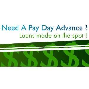  3x6 Vinyl Banner   Pay Day Advance Loan: Everything Else