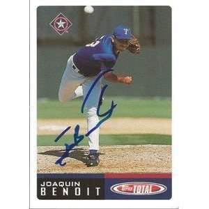 Detroit Tigers Joaquin Benoit Signed 2002 Total Card:  