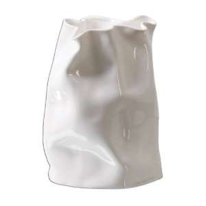  Uttermost 12 Dhaval, Vase Glossy White Ceramic: Home 