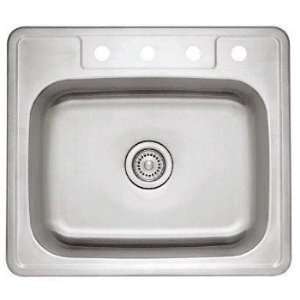  Blanco Stainless Steel Drop In Single Bowl Kitchen Sink 