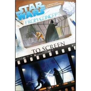  Star Wars Concept To Screen 2009 Deluxe Wall Calendar 