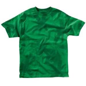 Almost Full Asterisk Spray Short Sleeved T Shirt   Kelly Green   Size 