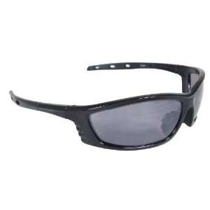  Radians Chaos Black Frame Safety Glasses Silver Mirror 