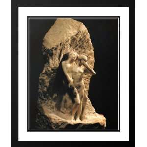  Rodin, Auguste 28x34 Framed and Double Matted Adam and Eve 