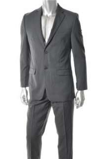 DKNY NEW Mens 2 Button Suit Gray Wool 40R  
