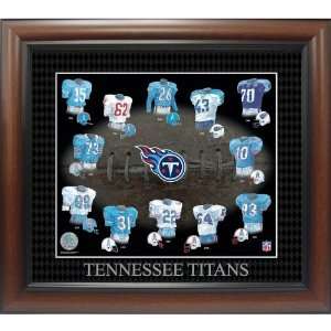   Titans Evolution Of The Team Uniforms Picture Frame