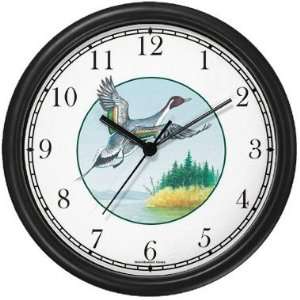  Pintail Duck Flying Wall Clock by WatchBuddy Timepieces 