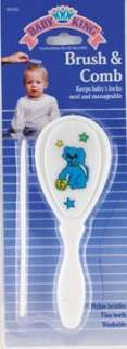 New Baby King Brush & Comb Set, Dog, Cat, or Bear, Baby Shower, Diaper 