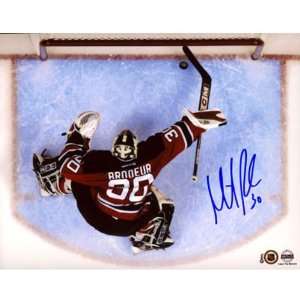 Martin Brodeur New Jersey Devils   Overhead Camera Save   8x10 