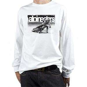  Alpinestars Dirt Track Long Sleeve T Shirt   X Large/White 