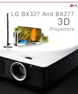 NEW LG 3D Full HD 3200Ansi Projector BX327 + 3D glasses  