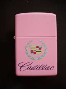 GM CADILLAC PINK ZIPPO WINDPROOF LIGHTER SEALED NEW GIFT BOX 2009 CAR 