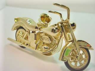 ITEM ONE 14KT YELLOW GOLD REPLICA OF A HARLEY DAVIDSON MOTORCYCLE 