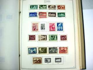 BULGARIA, Advanced Stamp Collection hinged in a Minkus Specialty album 