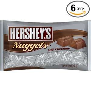Hersheys Milk Chocolate Nuggets, 9.2 Ounce (Pack of 6)  