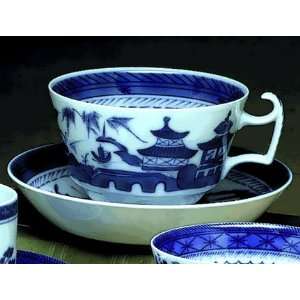 Mottahedeh Blue Canton Breakfast Cup & Saucer 4.5 in:  